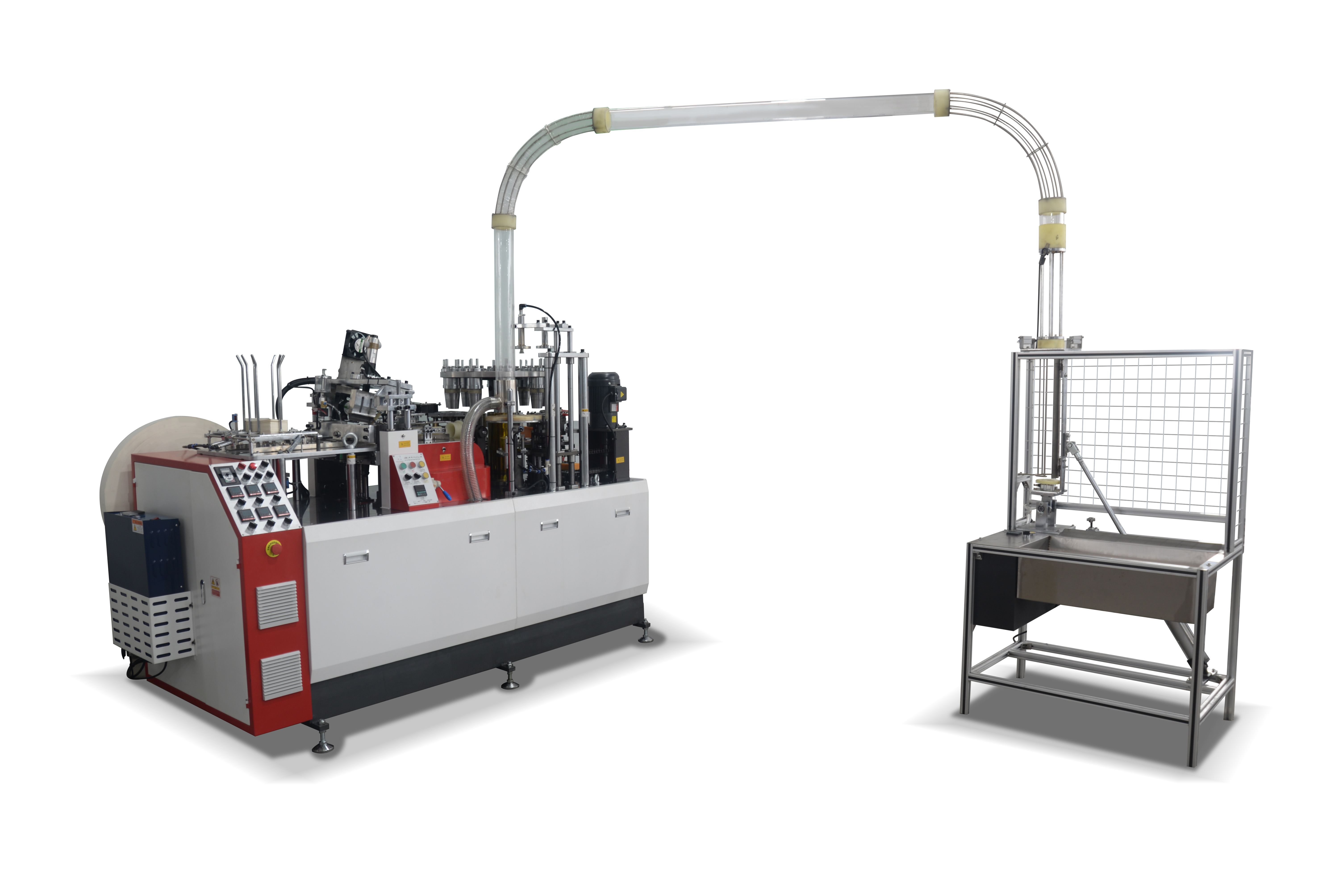 100-110 Pcs/Min High Speed Paper Tea Cup Forming Machine with External Size of 2200mm*1350mm*1900mm