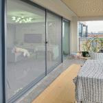 Black Fiberglass Gray Mesh Custom Made Roller Fly Screen Door