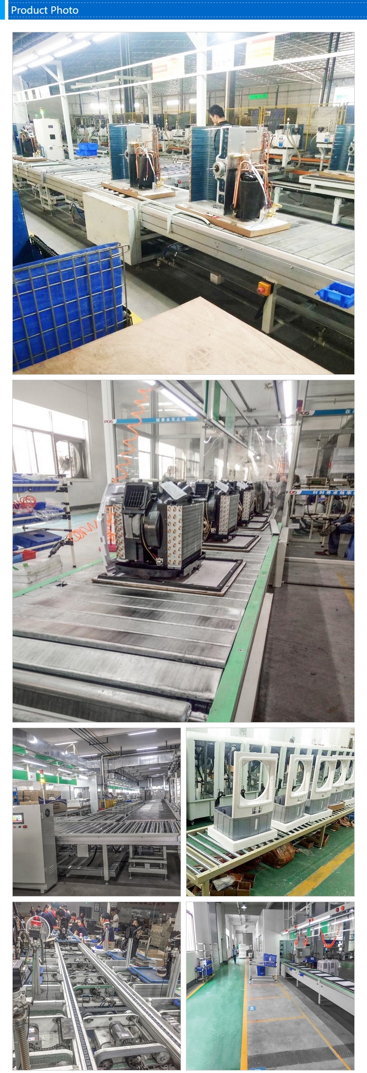 Customizable Air Conditioner Conveyor Roller Assembly Line for Your Production Needs