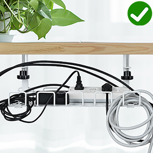 Wire Type Net Design Under Desk Cable Organizer for Cable Management