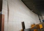 Super Light Natural Stone Tiles , Italian Ivory White Travertine Marble Wall