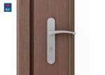 Classic Black Walnut Veneer Fireproof Wooden Glass Door