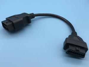 Quality OBDII 16-Pin J1962 Male to OBD2 Female (with endurable terminals) Extension Round Cable wholesale