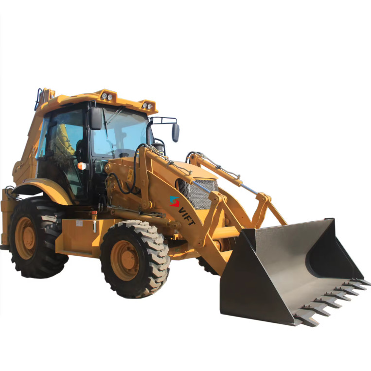 hfeiVIFT New Promotion Large 6 7 8 Ton Diesel Power Excavating Digger Boom Backhoe Loader Easy Handling Attachments