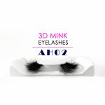 Natural Real Mink Eyelashes Black Color 8 - 27MM Length With Private Label