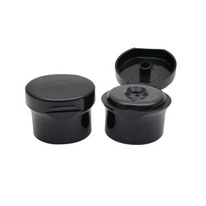 Quality Clamshell 24/410 Black Plastic Flip Top Cap For Shampoo Body Wash Bottle wholesale