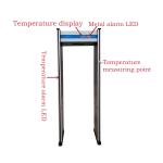 Durable Walk Through Gate Metal Detector Securit Body Temperature Measurement