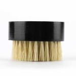 Comfortable Boar Bristle Beard Brush Round Black Sisal Mustache And Beard Brush