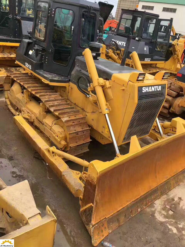 New Track 4.5M3 Used Shantui Bulldozer SD16 With C6121 Engine 120kw