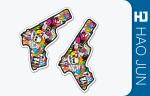 Personalized Custom Adhesive Stickers Hand Shaped With Logo Printing