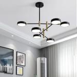 Modern Minimalist chandelier Black White chandeliers for Bedroom(WH-MI-231)