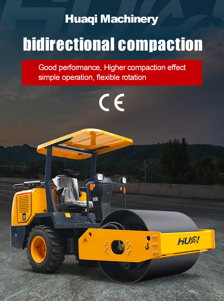 55KN Excitation Force 0.8ton 1ton 3.5ton Double Drum Vibratory Compactor Road Roller