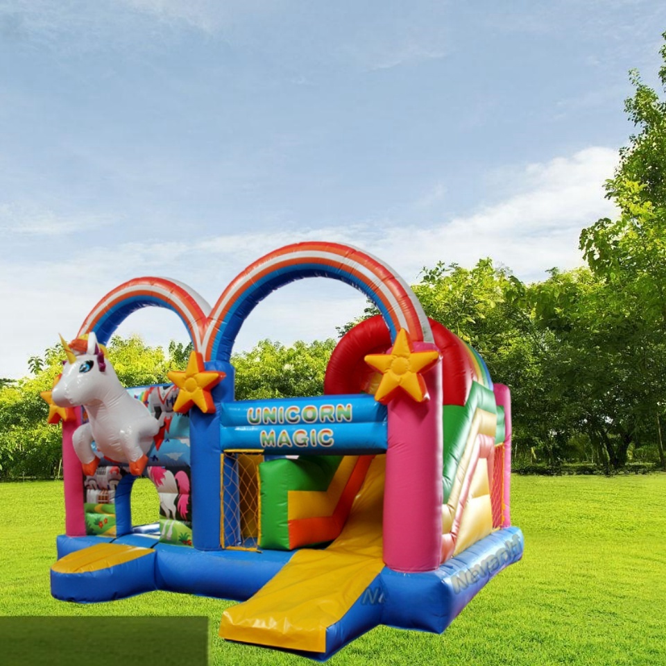 Large Commercial Kids Inflatable Bounce House with Slide Combo A Great Investment