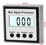 Protractor Digital Inclinometer 0-360 Stainless Steel Digital Bevel Box Angle