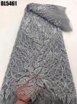 European Fashion Milan Wedding Dress Lace Fabric Bridal Pearl Sequins Mesh Lace