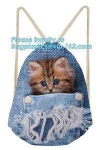 Quality Reusable Cotton Drawstring Bag Organic Cotton Gym Drawstring Customized Logo wholesale