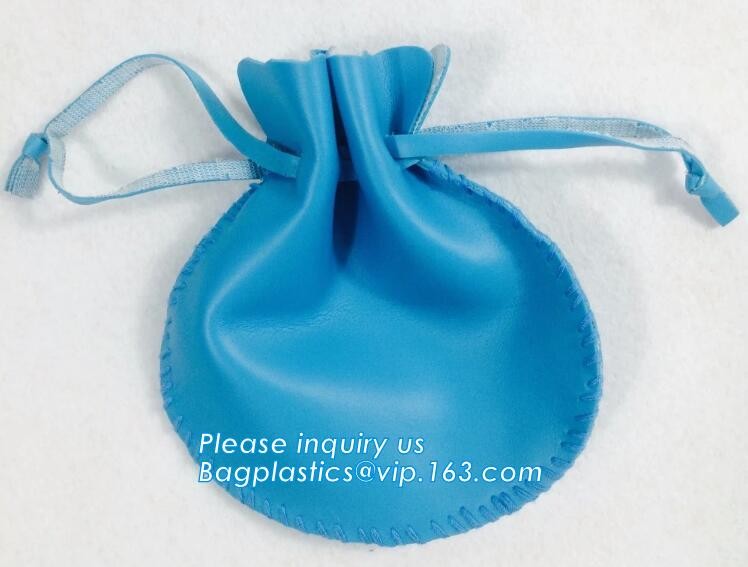 Soft Best Selling Pu Leather Drawstring Bag,PU Leather Earphone Headphone Drawstring Pouch Bag, Bagease, Bagplastics