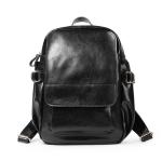 Retro Backpacks Cowhide Double Shoulder Bags Genuine Leather Travelling Bag