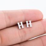 A-Z Alphabet Earrings in Stud Earrings Tiny Lovely Alphabat Letter Earrings for