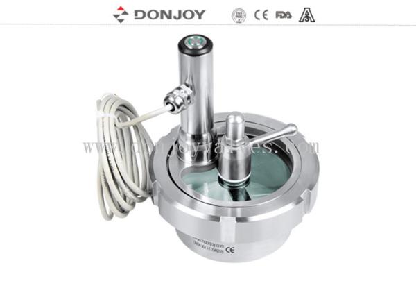 ISO 3A Stainless Steel flanged sight glass lighting and wiper Waterproof and
