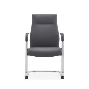 Quality PU Pad Armrest Leather Office Swivel Chair Office Visitor Chair Chrome Steel Frame wholesale