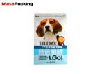 Flat Bottom Pet Food Packaging Bags Glossy Printing 2.5KG With Zipper Top