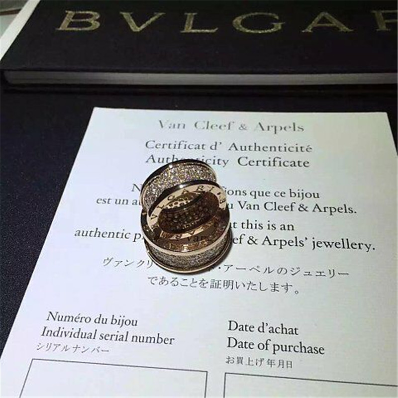 Luxury jewe factory B.zero1 series ring 18k white gold yellow gold rose gold diamond ring