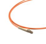 Multimode OM1 Fiber Optic Patch Cable LC UPC To LC UPC Orange Color
