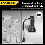 ESSAGER YMX-320W Series PD 20W 65W 100W QC 18W 8 Ports USB-C USB-A GaN Charger