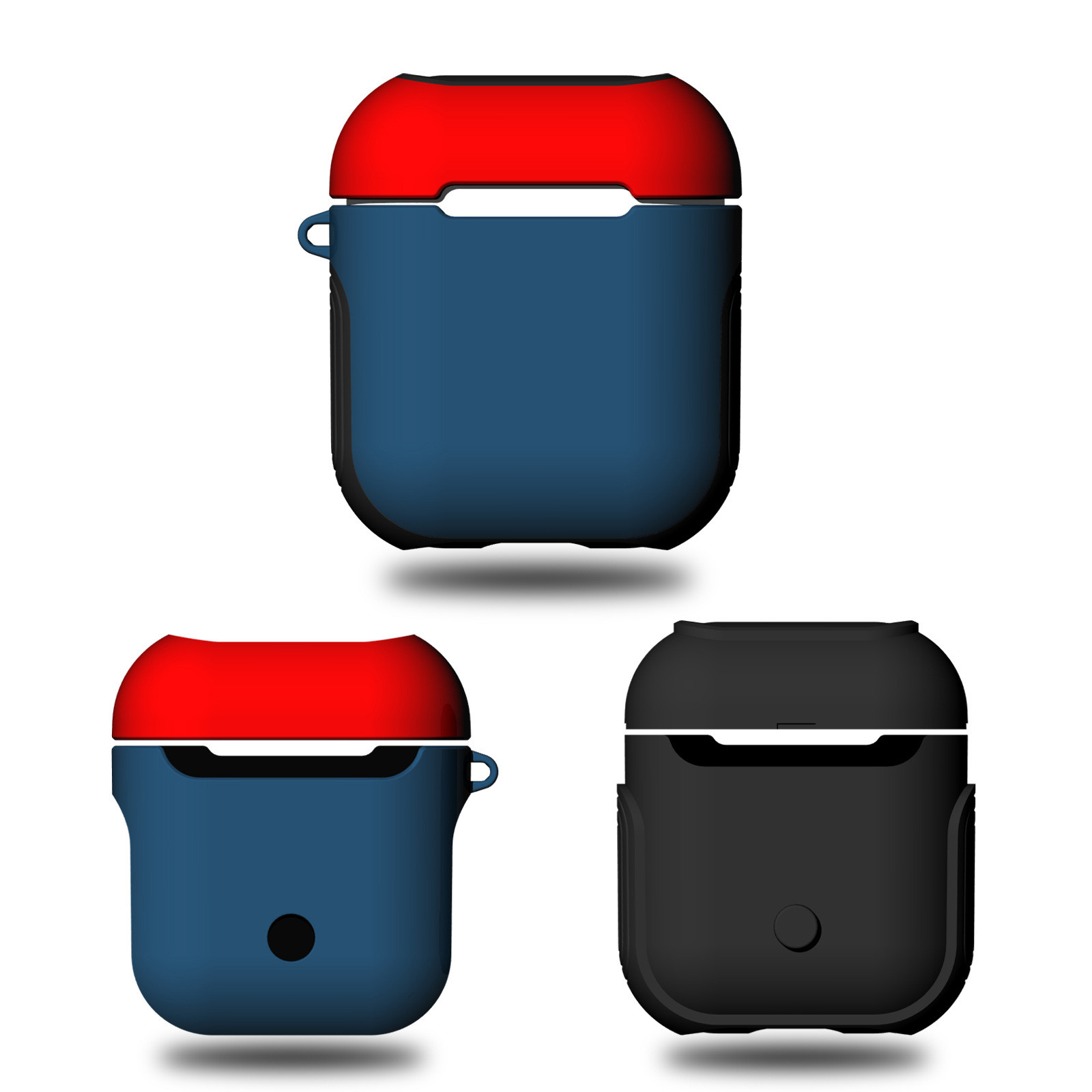Shockproof Protective Portable Soft TPU+Hard Cover Accessories for Apple AirPod Charging case 2 & 1
