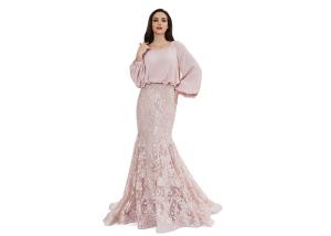 Quality Soft Chiffon And Embroidery Bridal Bridesmaid Dresses With Sleeves wholesale