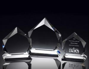 Quality eminence crystal trophy/diamond crystal award/3d laser engraving crystal award/2d laser wholesale