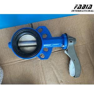 China 3 Inch Wafer WCB Manula Pneumatic Butterfly Valve High Sealing For Water Treatment Industry on sale