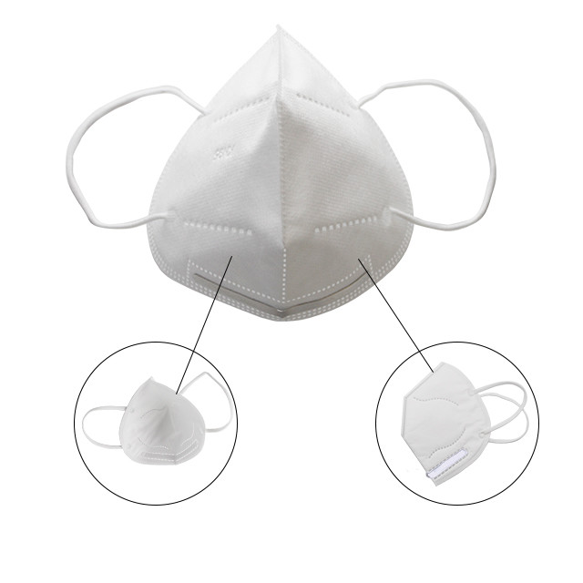 Easy Breathing Folding FFP2 Mask , Five Layer KN95 Protective Mask