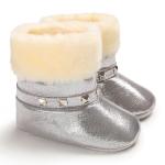 New arrived PU Leather girl princess 0-18 months girl Holiday party baby boots