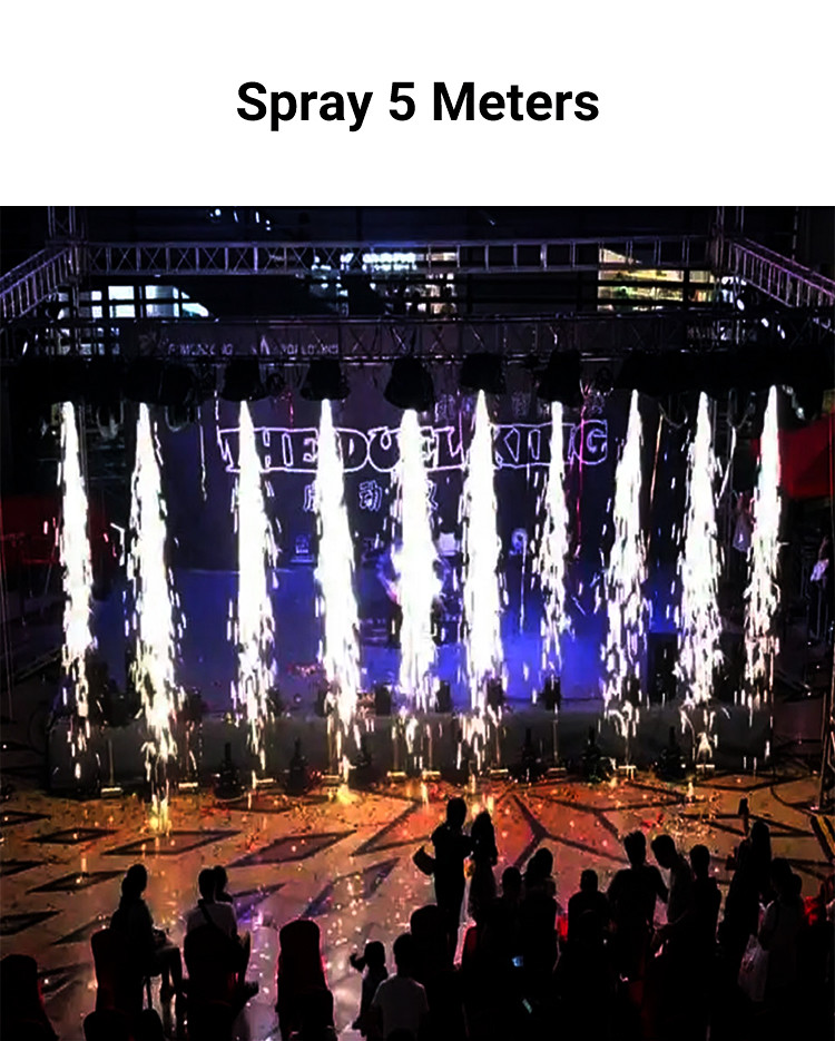 Remote Cold Spark Machine Hang Upside Cold Sparkler Fountain Wedding For Stage