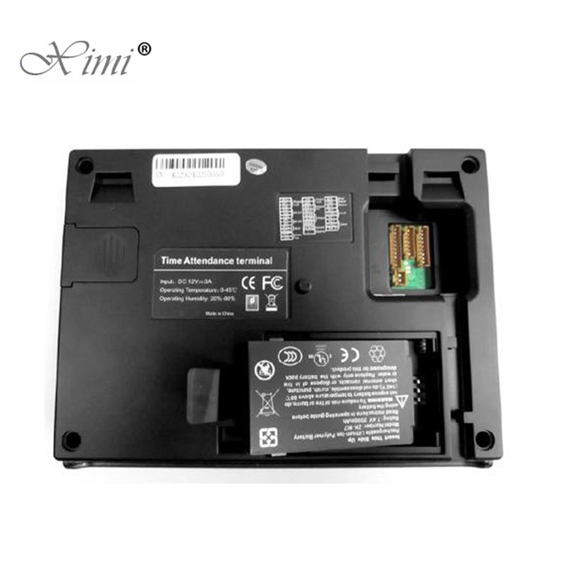 Linux System Color Screen ZK TCP/IP Fingerprint And RFID Card Time Attendance And Access Control Terminal WIth Back Up Battery
