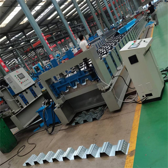 Color Steel Floor Decking Roll Forming Machine 0.8-1.5mm Thickness