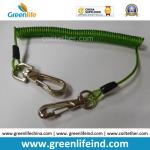 Multi-Purpose Steel Spring Flexi Coil Lanyard Cable W/Snap Hooks