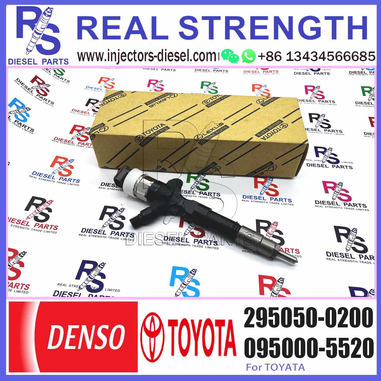 Common Rail Injector 23670-30400 Fuel Injector 295050-0460 295050-0200