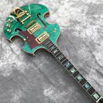 2020 Custom Semi-Hollow High Quality Green Customizable Logo and Shape Electric