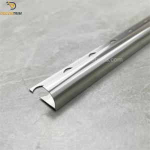 Quality Metal Aluminum Tile Trim Tile Edging Brilliant Silver 10.6mm*2.5m wholesale
