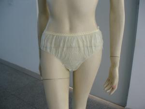 Quality FDA Lady Women 35gsm Disposable Underwear For Travel wholesale