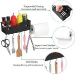 BBQ Accessories Griddle Caddy Storage Box and Paper Towel Holders Powder Coated