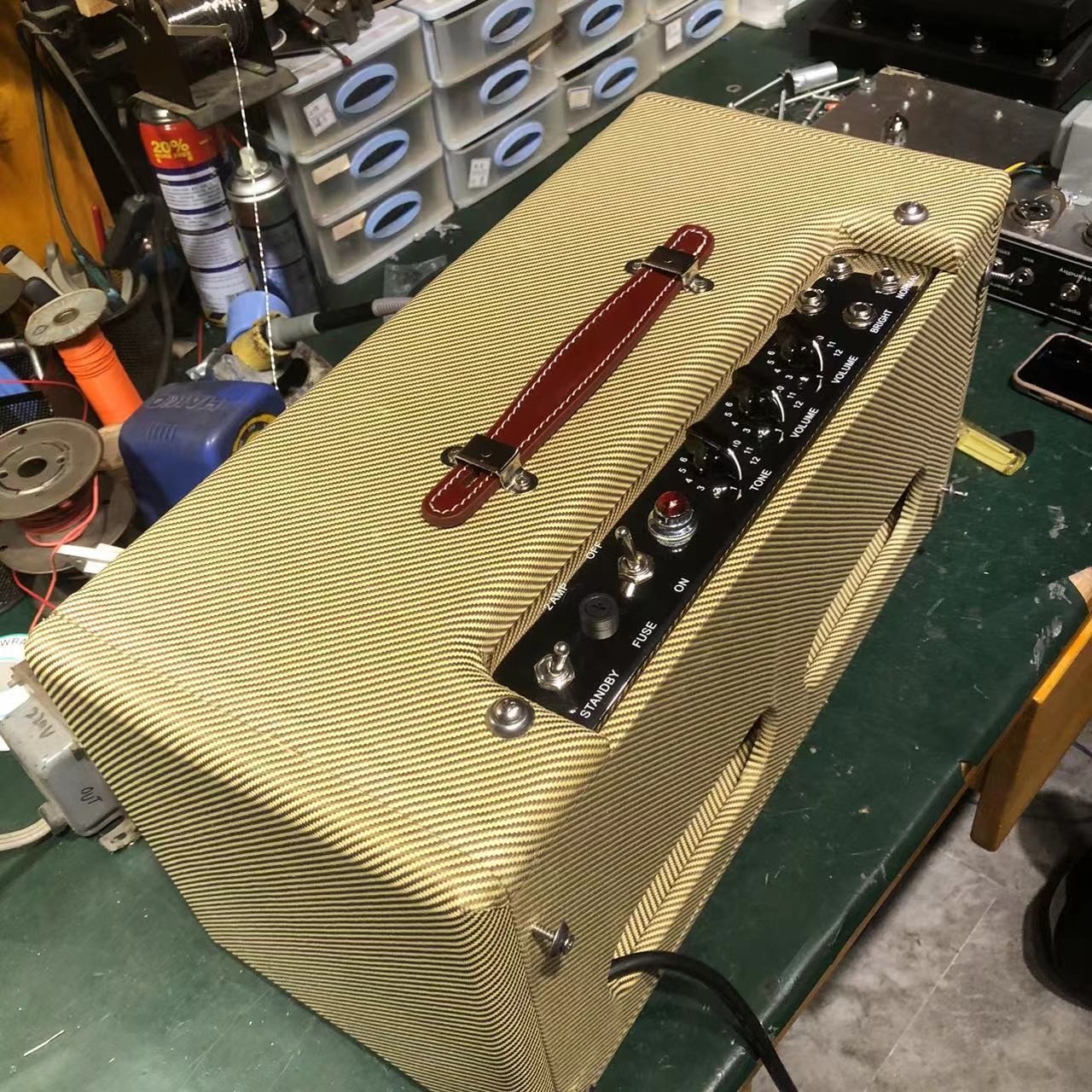 2025 Tweedle Dee Deluxe 5E3 Classic Dumble Style Mods Tweed Head, Pure Handed with Eyelet Board, 6V6GT*2, 12AX7*2, 5Y3GT*1, Grand Amplifier, Accept