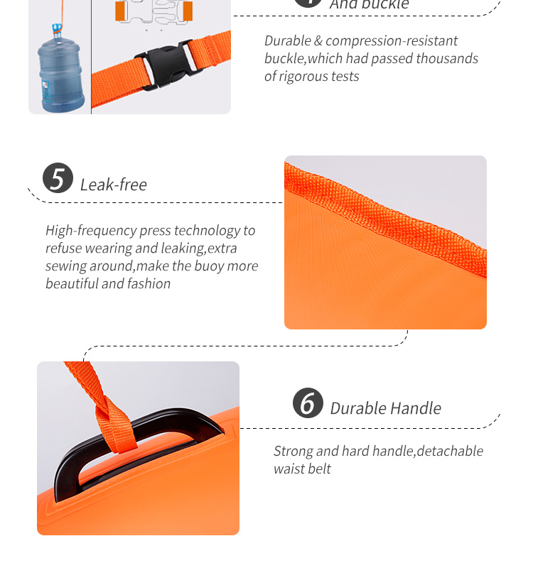 0.55mm PVC Tarpaulin Waterproof Bag Floating Swim Safety Equipment