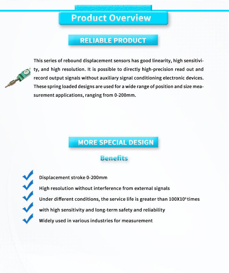 UBRE-O4Y Resistance Type Displacement Sensor For Automation Applications ODM