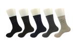 Knitted Anti Bacterial Cotton Dress Socks With Snngging Resistance Material