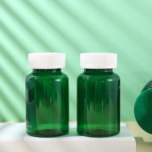 Quality Custom Green PET 150cc 750cc Plastic Jar Medicine Bottle Pill Vitamin Plastic Bottle With CRC Screw Cap Capsule Bottle wholesale