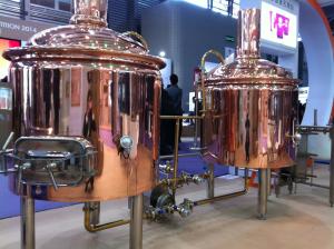 Quality Commercial Copper Brewing Equipment Copper Beer Tank 50L - 10000L 245KGS wholesale